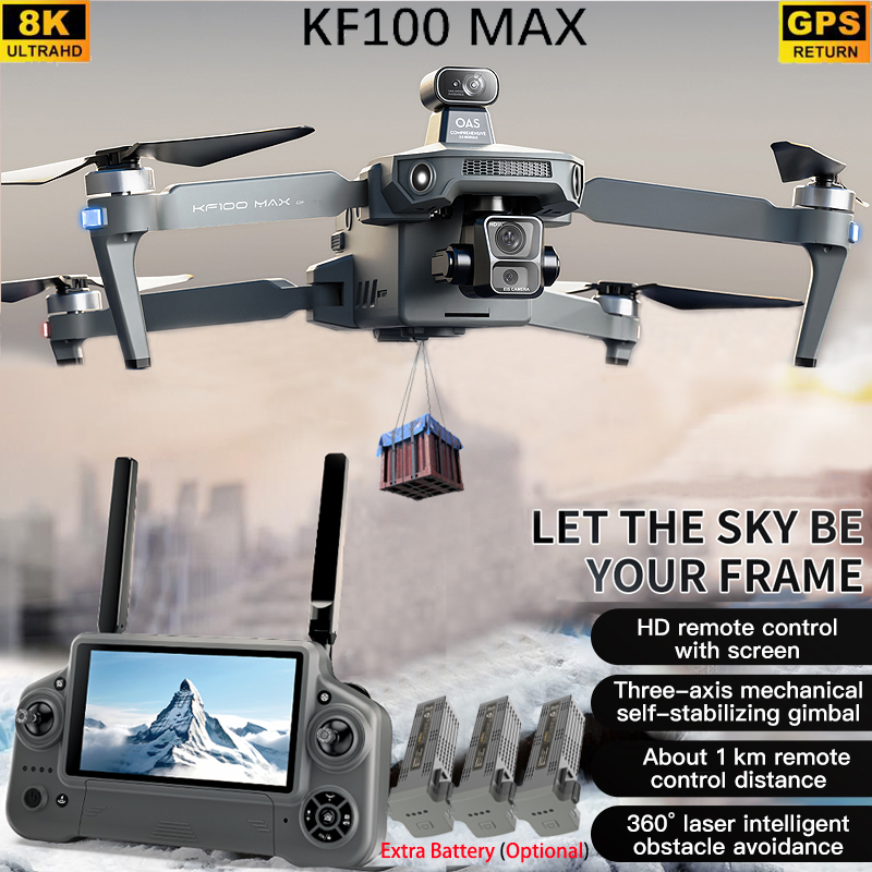 Dron GPS KF100 MAX Kamera 4K 3 – Jjrc Drone X12 recenzja i cena